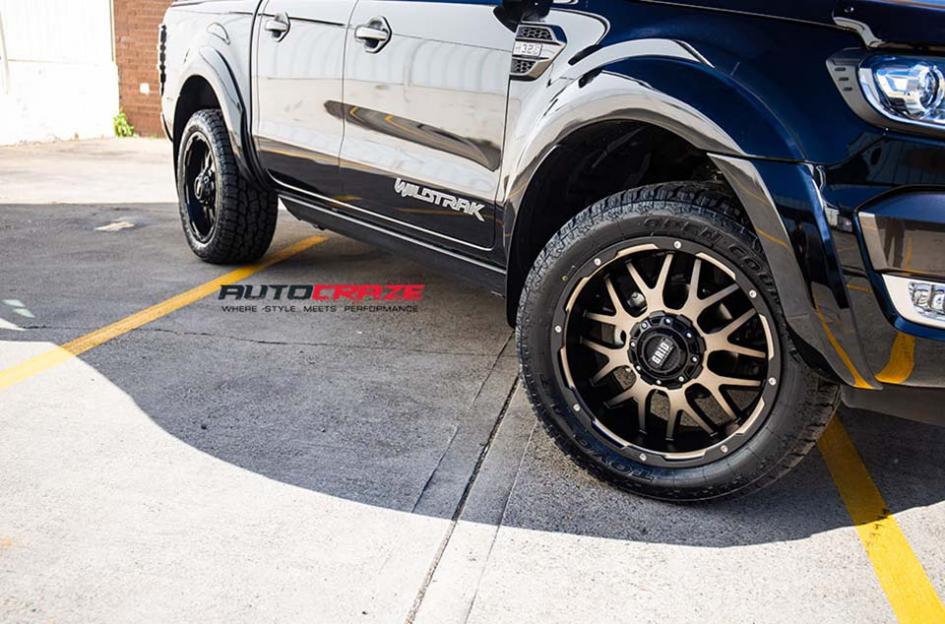 FORD RANGER GD02 MATTE BLACK MACHINED FACE